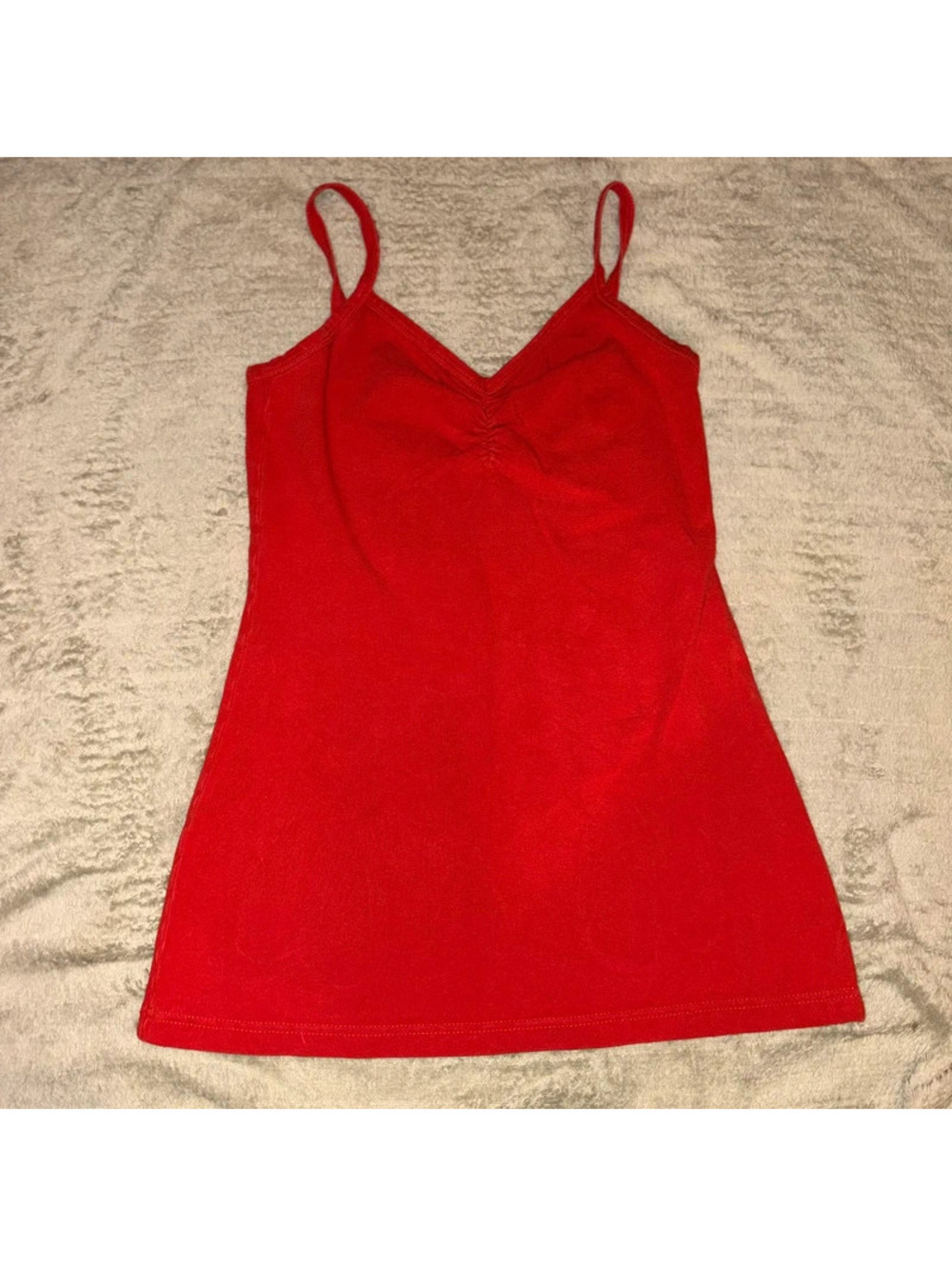 Red Fitted Y2K BKE Basic Cami